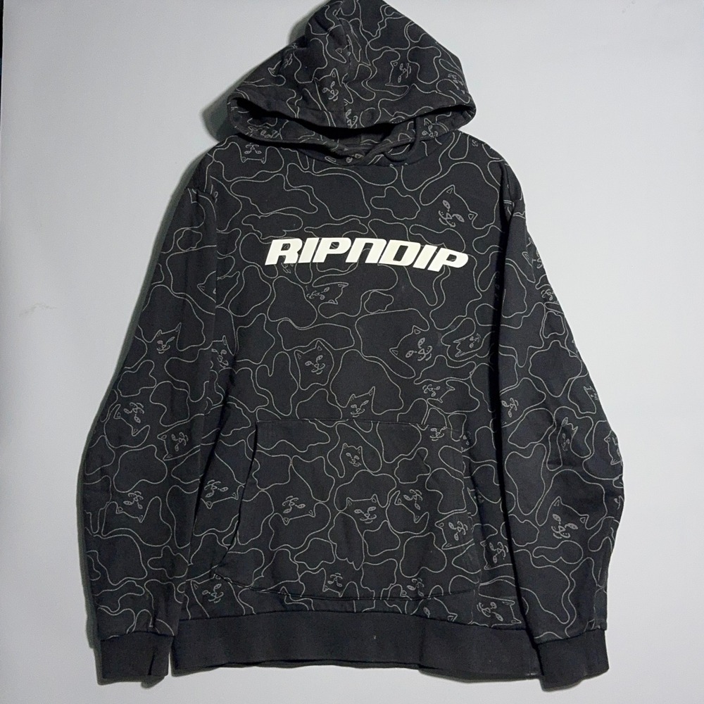 Ripndip Lord Nermal Hoodie‎ Men's Size Small Black Streetwear